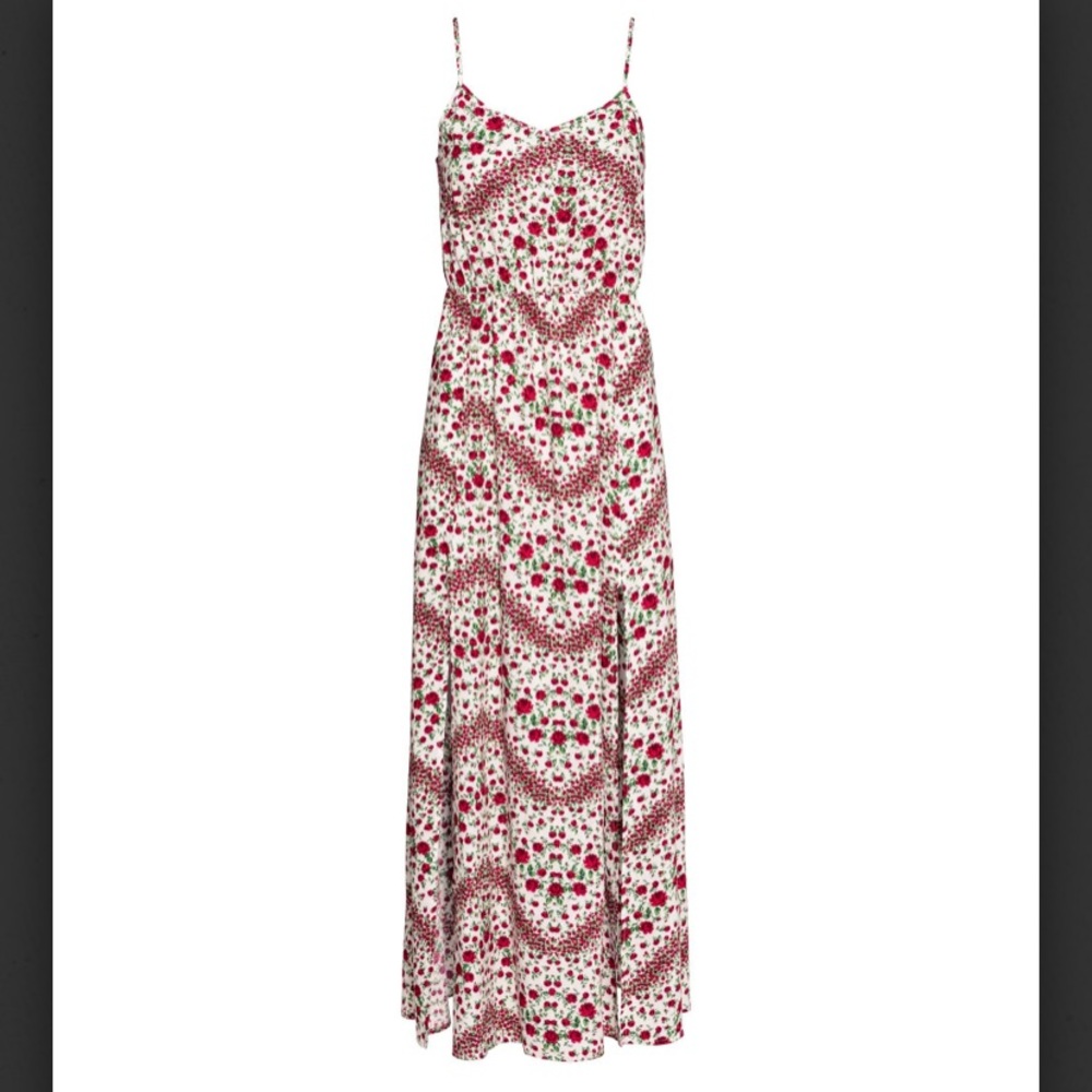 H&M Floral Slit Maxi Dress